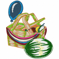 Watermelon Embroidery Design 2 Watermelon Embroidery Design 2
